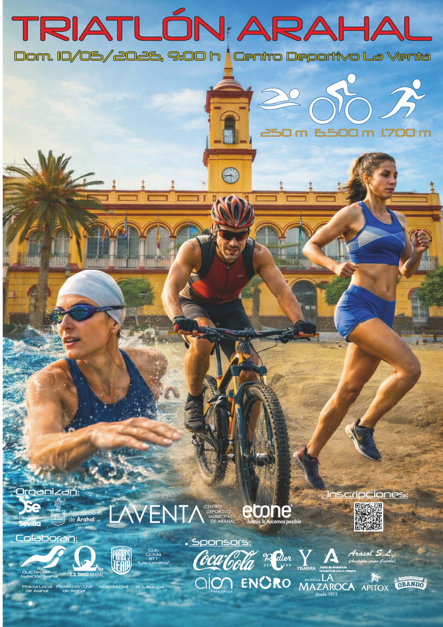 CIRCUITO PROVINCIAL DIPUTACI�N DE SEVILLA - TRIATL�N ARAHAL - INSCRIPCI�N RELEVOS